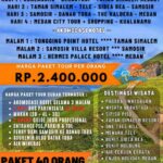 Paket Wisata Medan Danau Toba 4 Hari 3 Malam