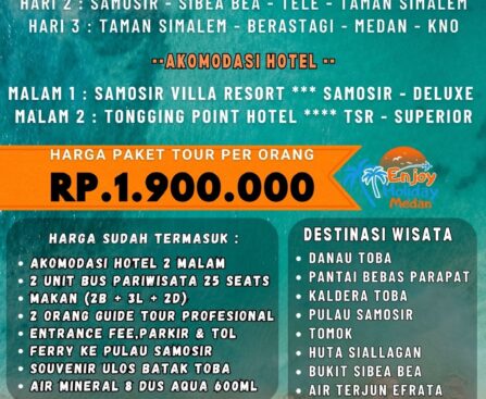 3D2N Cuti Bajet Medan Lake Toba