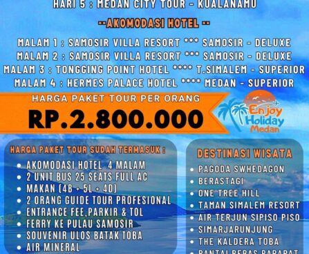 6D5N Orangutan Lake Toba Tour