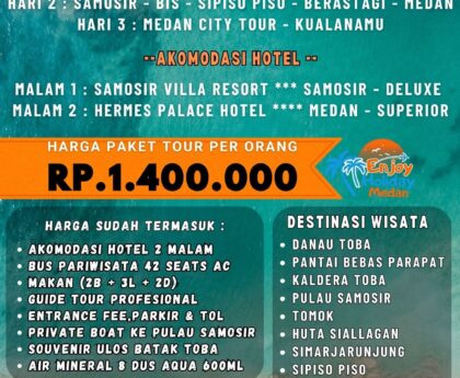 Harga Paket Tour Medan