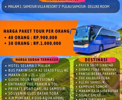 Harga Paket Wisata Danau Toba 2 Hari 1 Malam