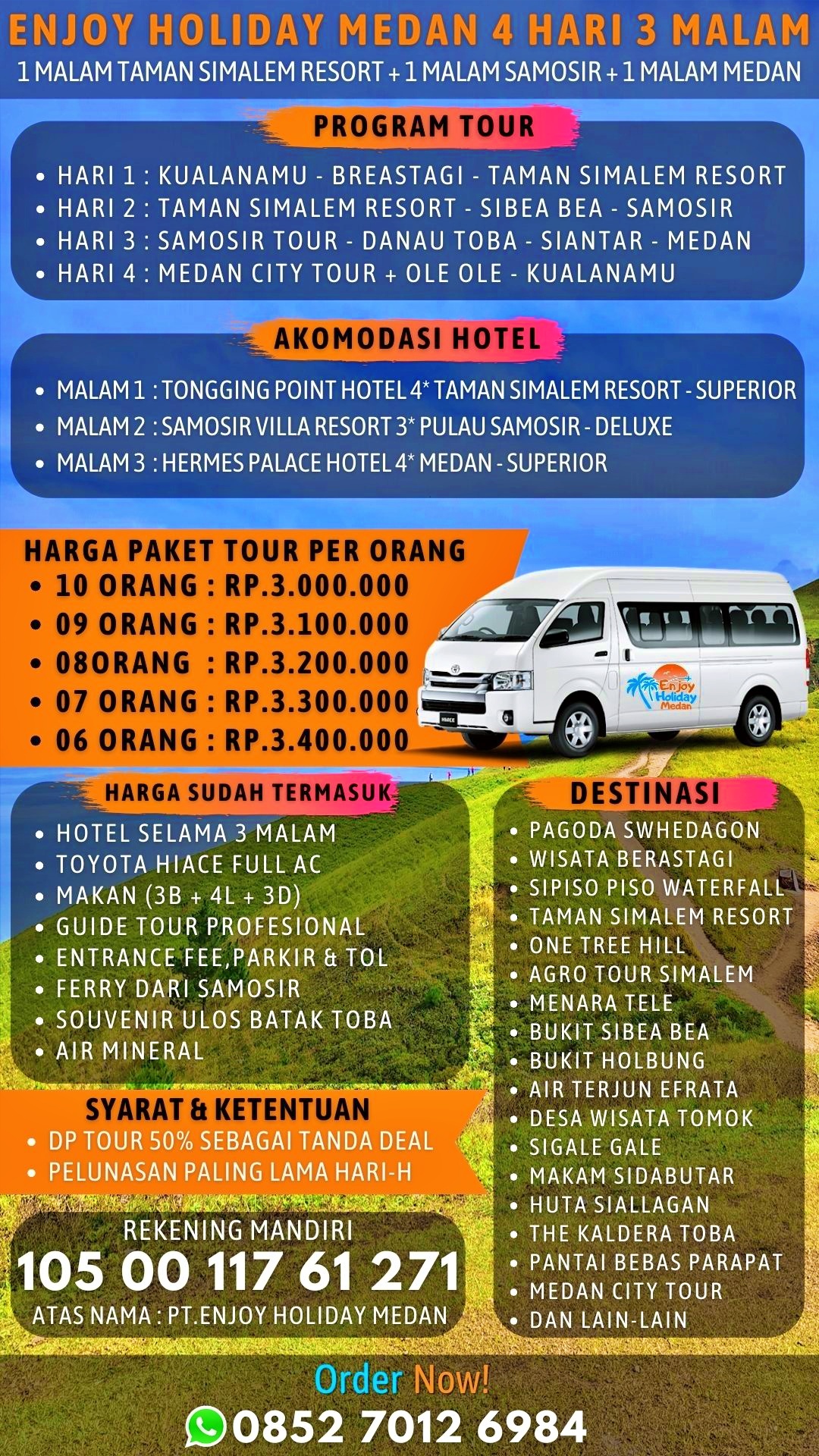 Open Trip Taman Simalem Resort