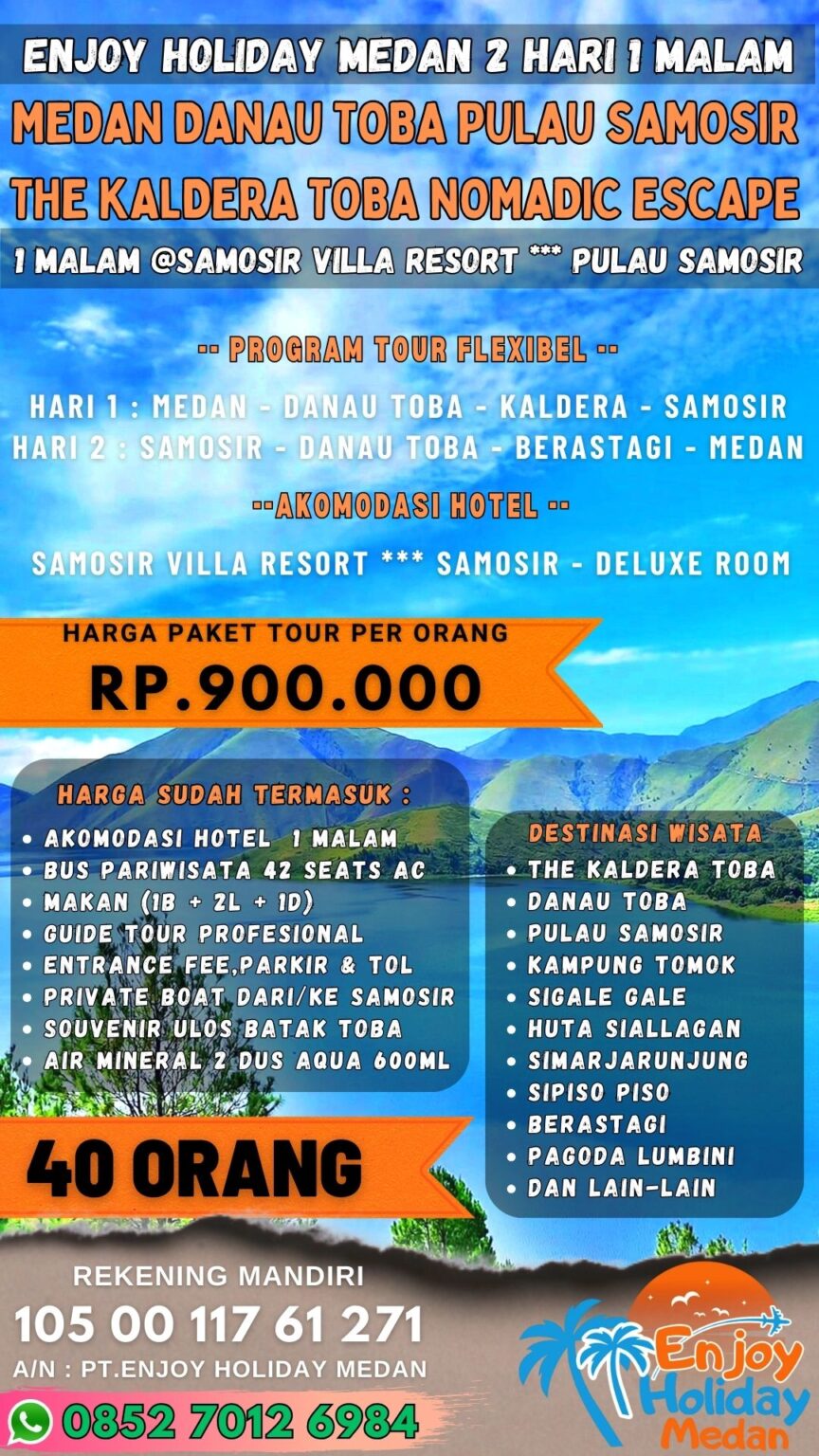 Paket Tour Danau Toba 2 Hari 1 Malam,Tour Medan - TOUR DANAU TOBA MURAH