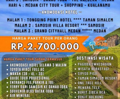 Paket Wisata Samosir 4D3N